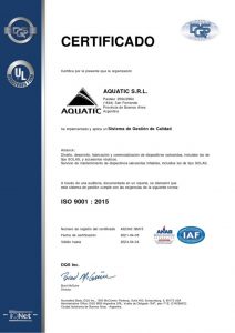 Certiicacion ISO Aquatic
